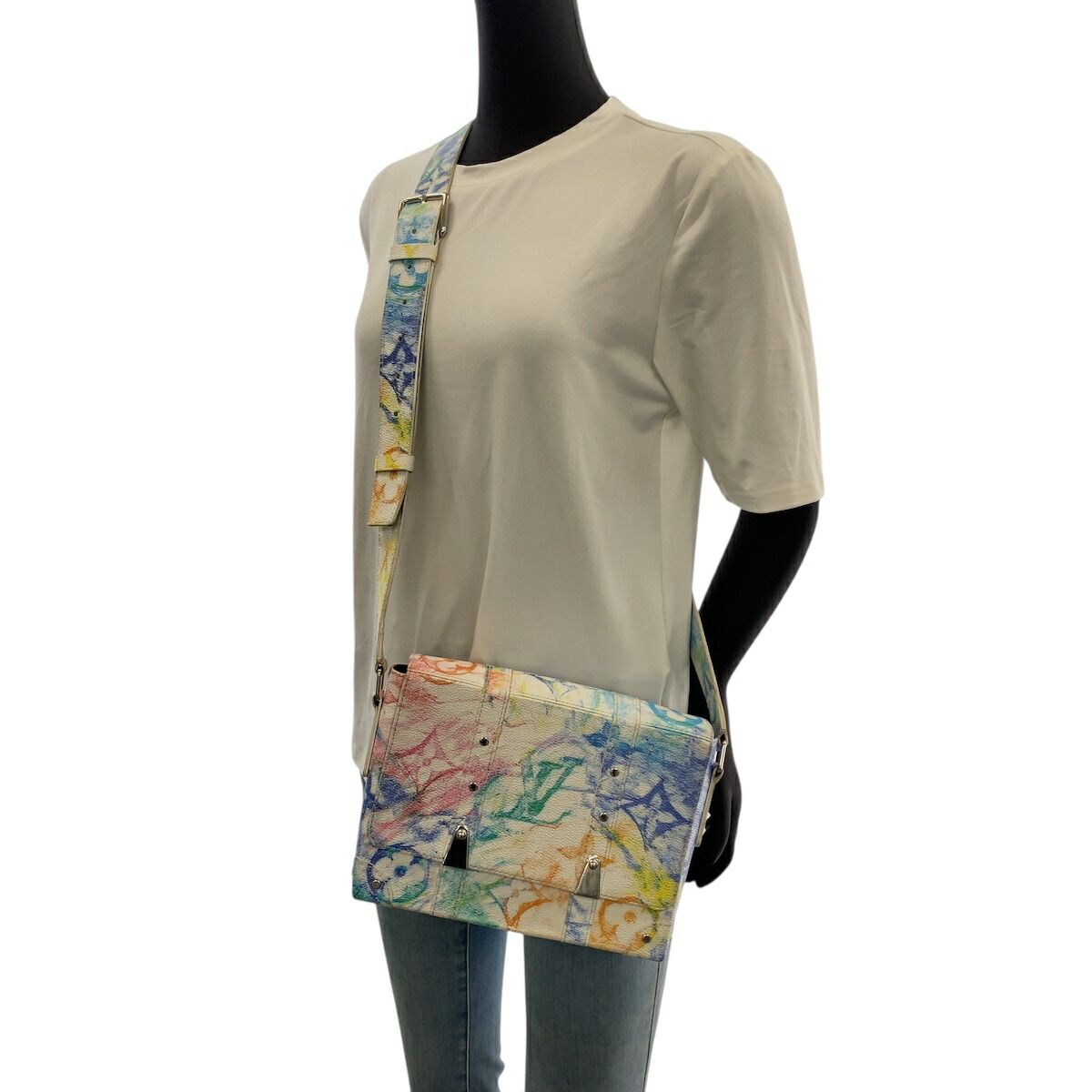Louis Vuitton Trunk Messenger PM Monogram Pastel Shoulder Bag