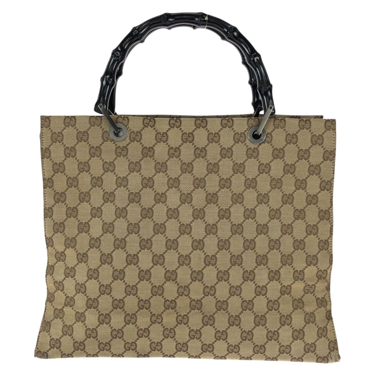 Gucci Bamboo GG Canvas Tote Bag
