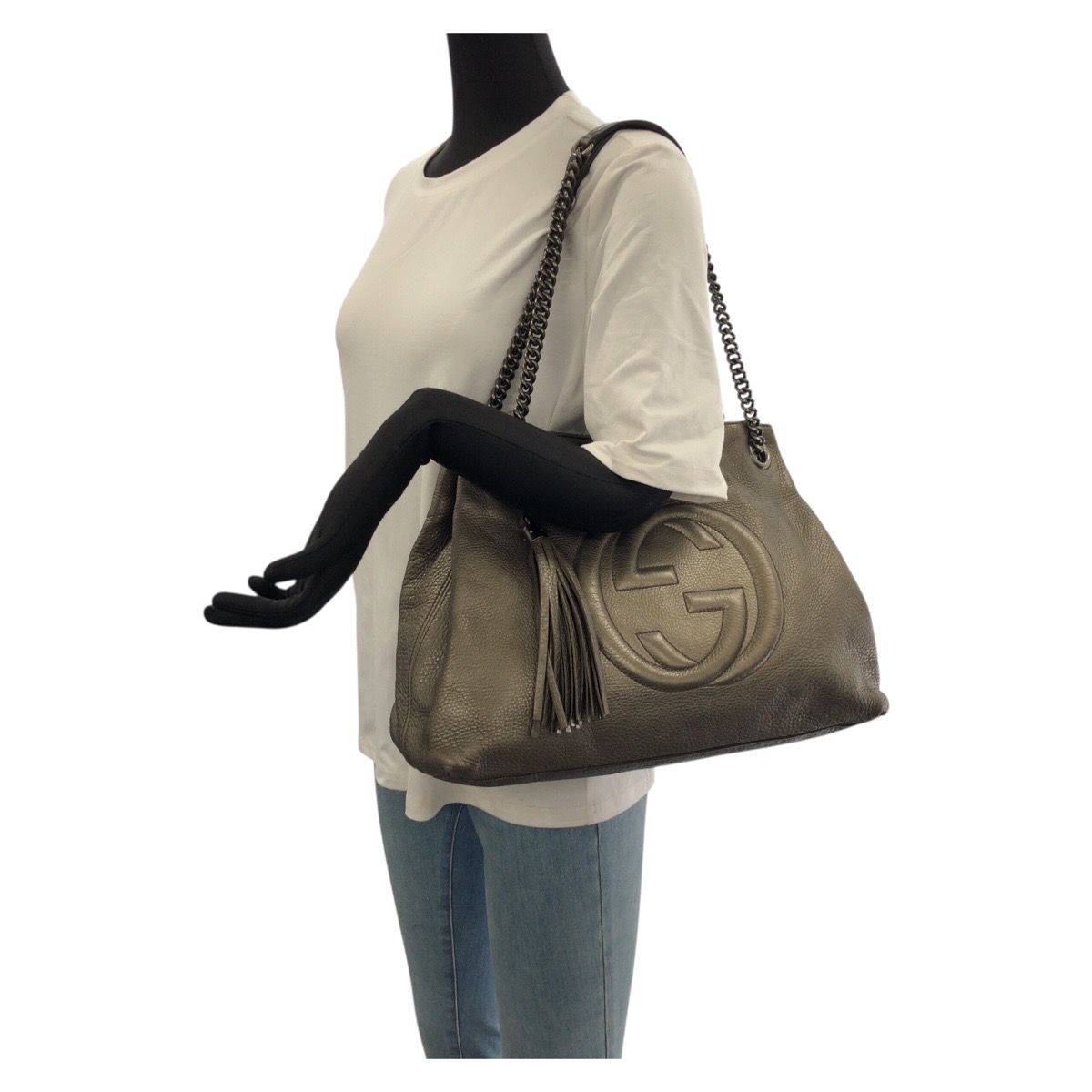 Gucci Soho Tassel Leather Shoulder Bag