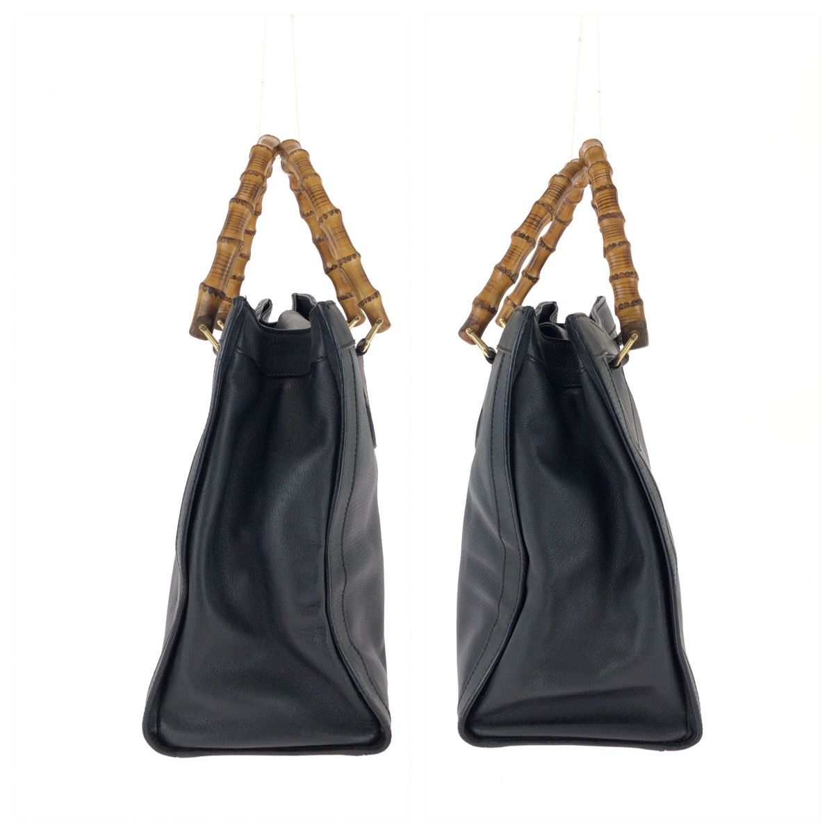 Gucci Bamboo Leather Tote Bag