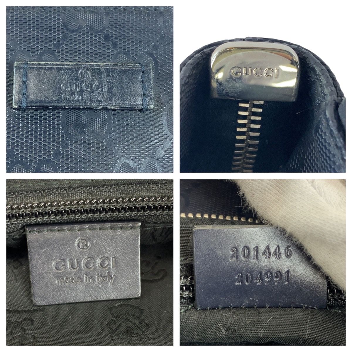 Gucci GG Imprime GG Canvas Leather Shoulder Bag