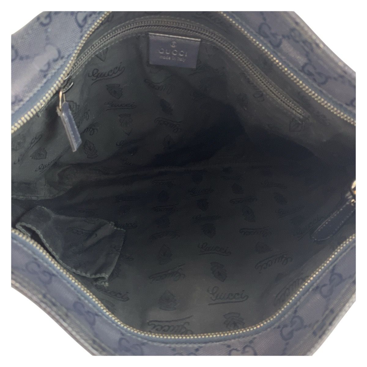 Gucci GG Imprime GG Canvas Leather Shoulder Bag