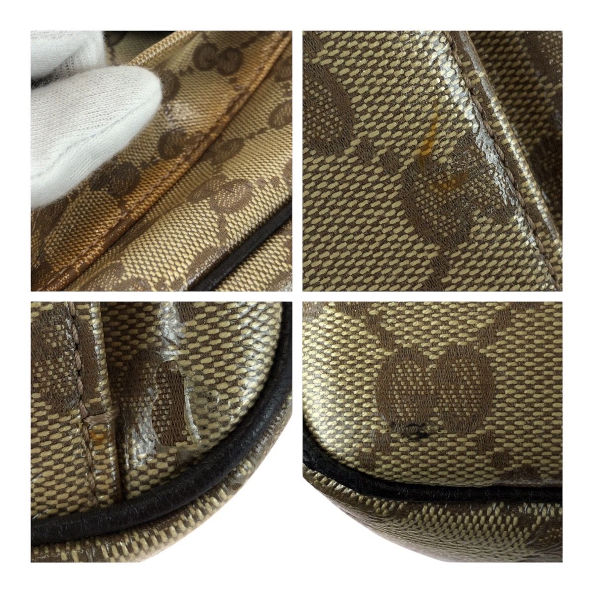 Gucci GG Crystal PVC Shoulder Bag