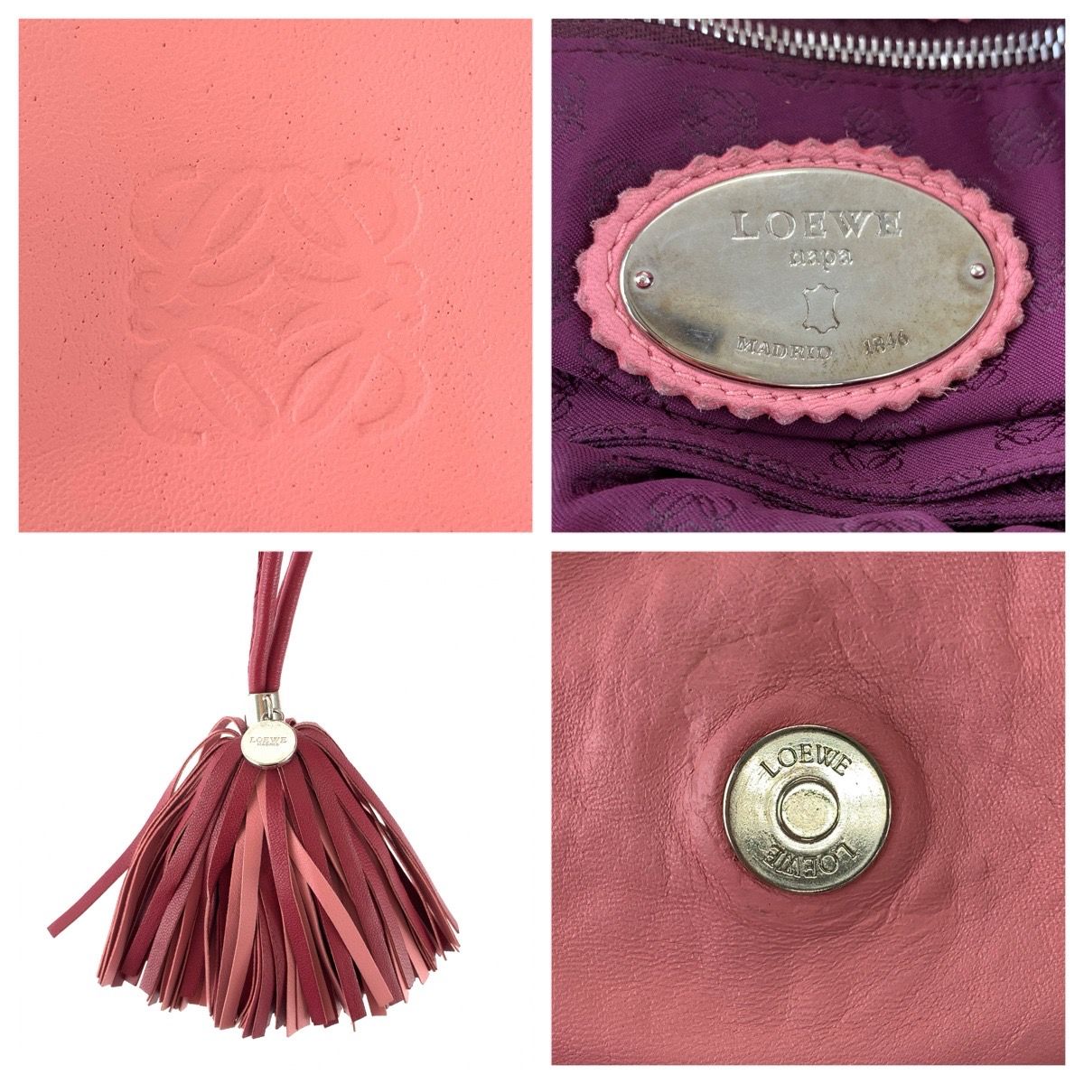 Loewe Flamenco Fringe Leather Shoulder Bag