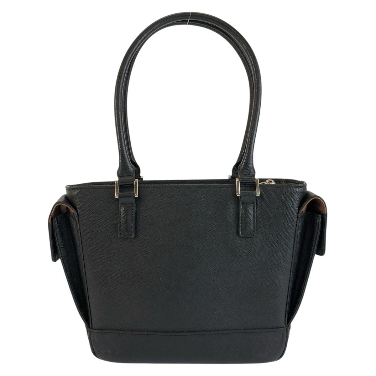 Burberry Check Leather Tote Bag