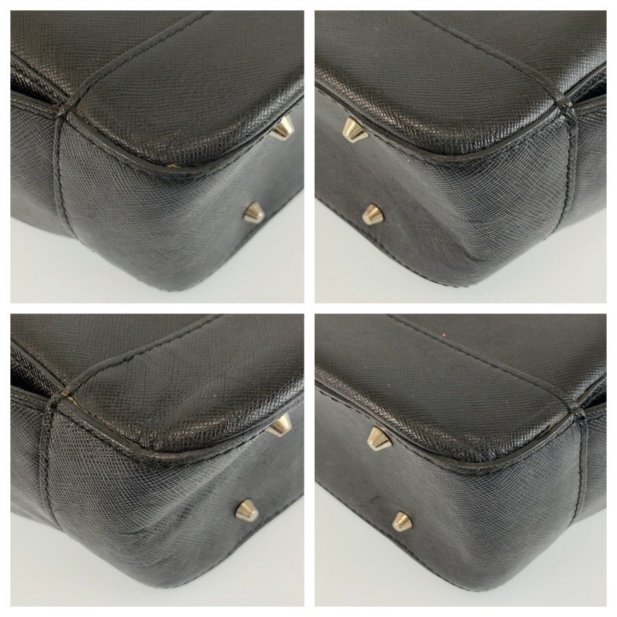 Burberry Check Leather Tote Bag