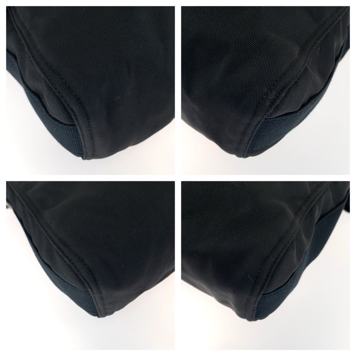Gucci Shearling Line Nylon Leather Shoulder Bag