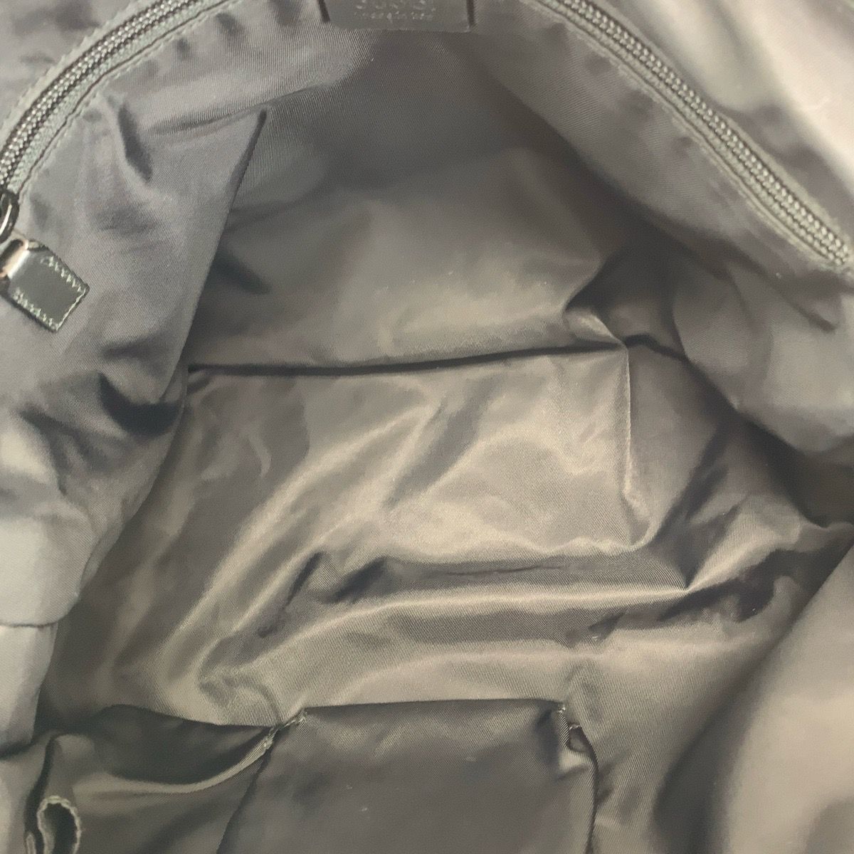 Gucci Shearling Line Nylon Leather Shoulder Bag