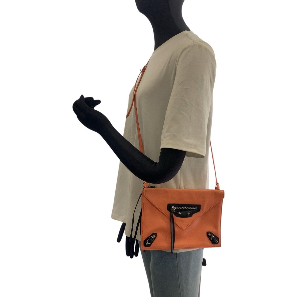 Balenciaga Papier Mini Triple Leather Shoulder Bag