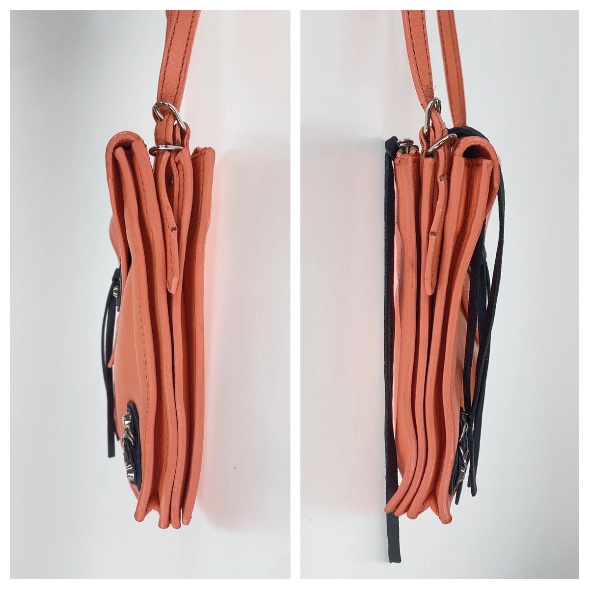 Balenciaga Papier Mini Triple Leather Shoulder Bag