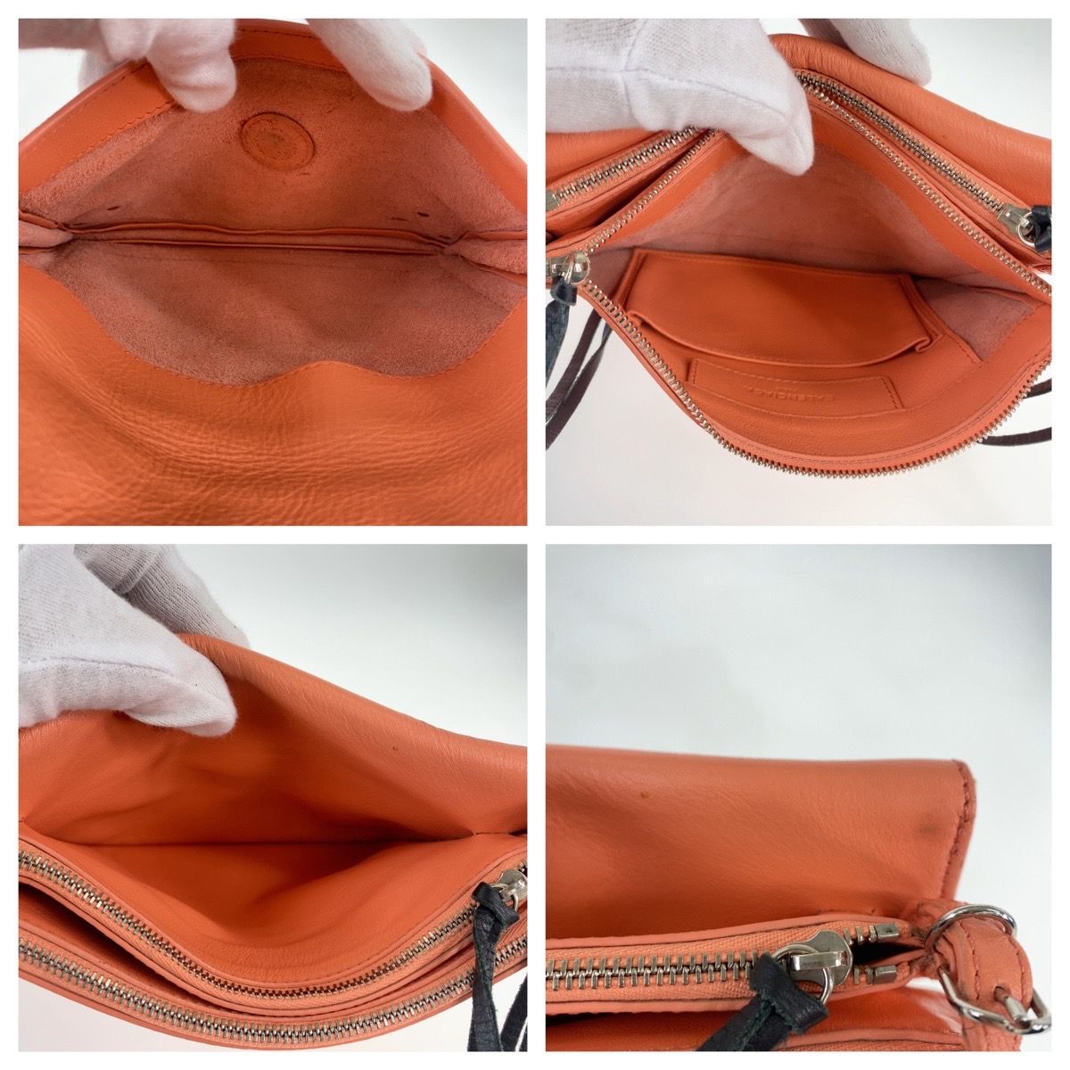 Balenciaga Papier Mini Triple Leather Shoulder Bag