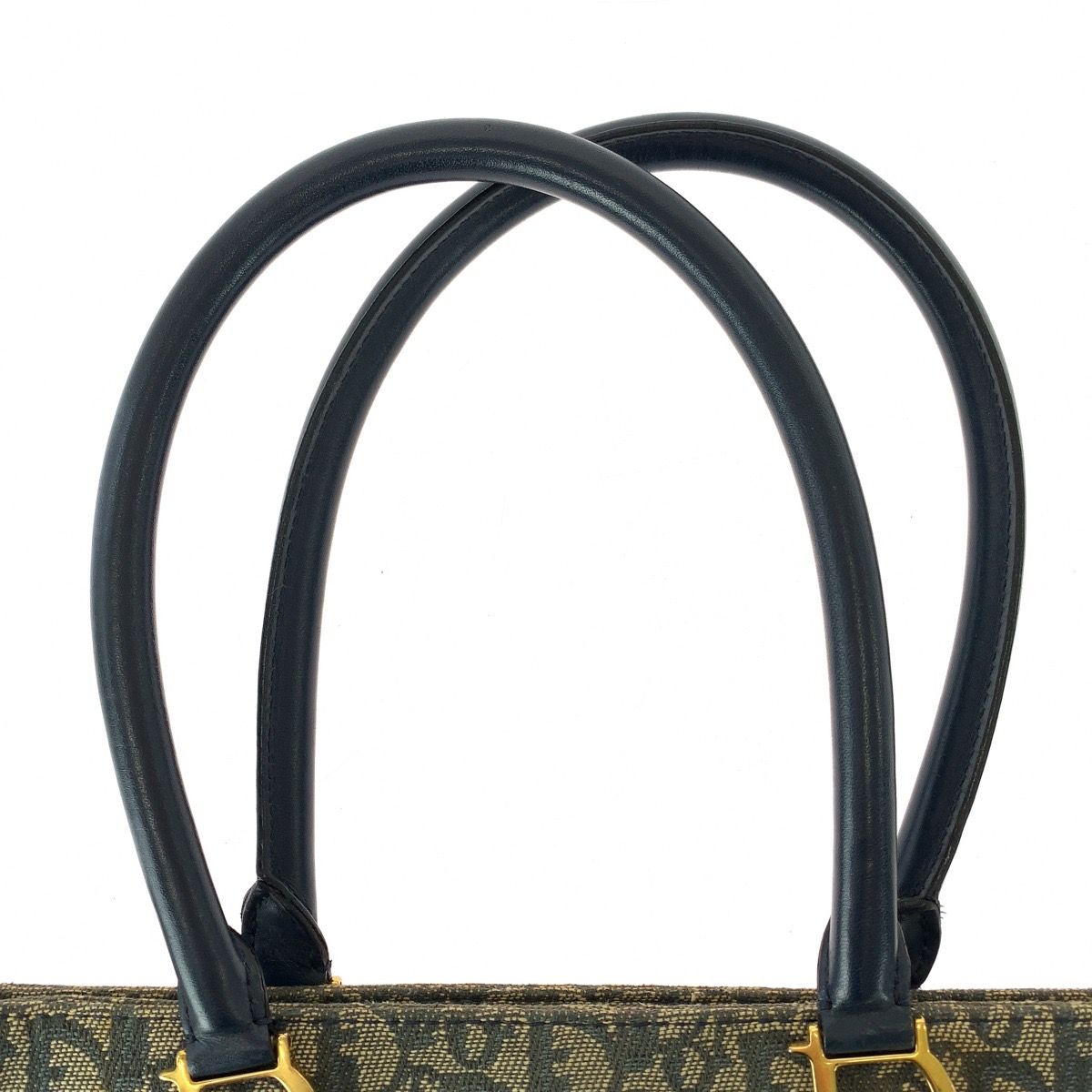 Dior Trotter Canvas Leather Tote Bag