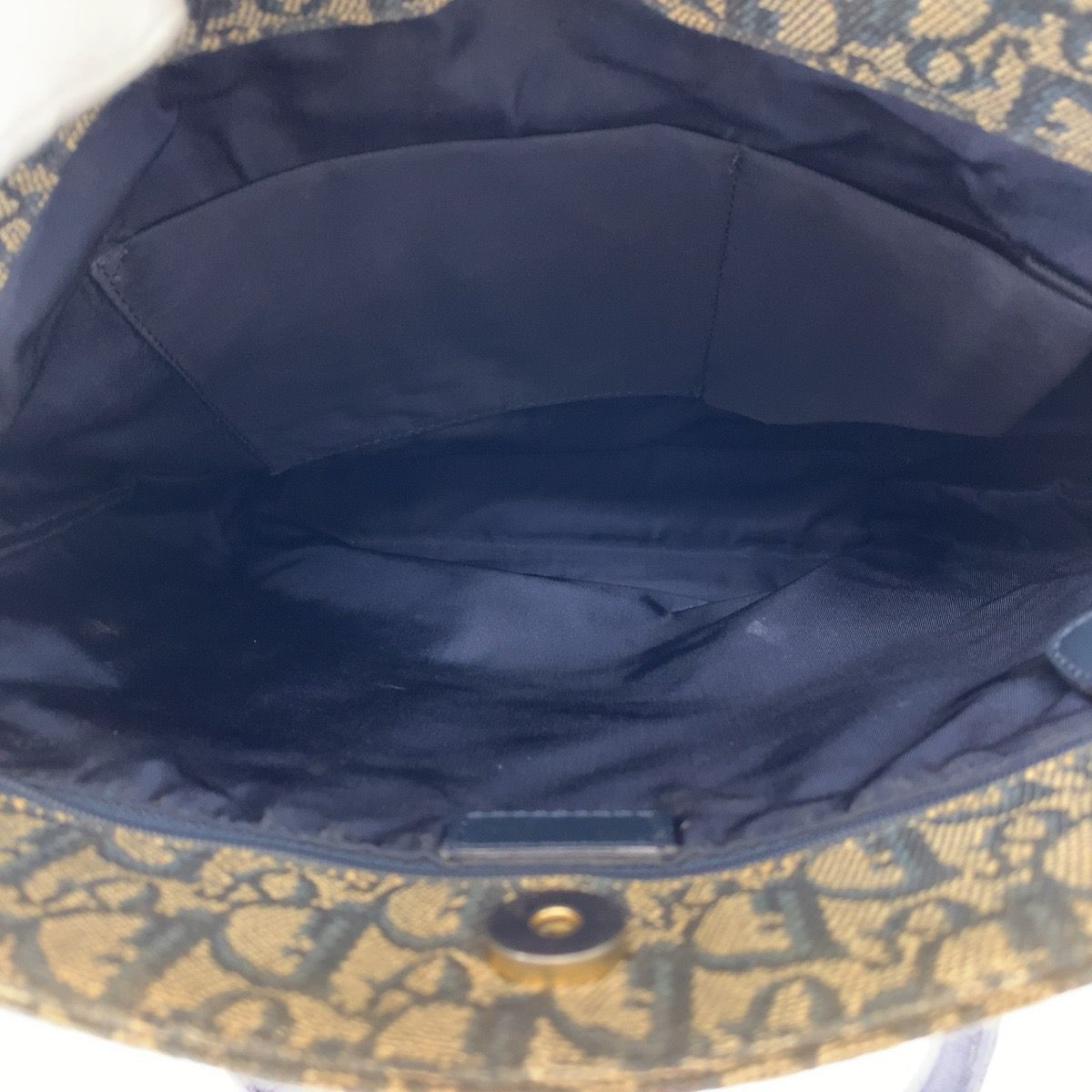Dior Trotter Canvas Leather Tote Bag
