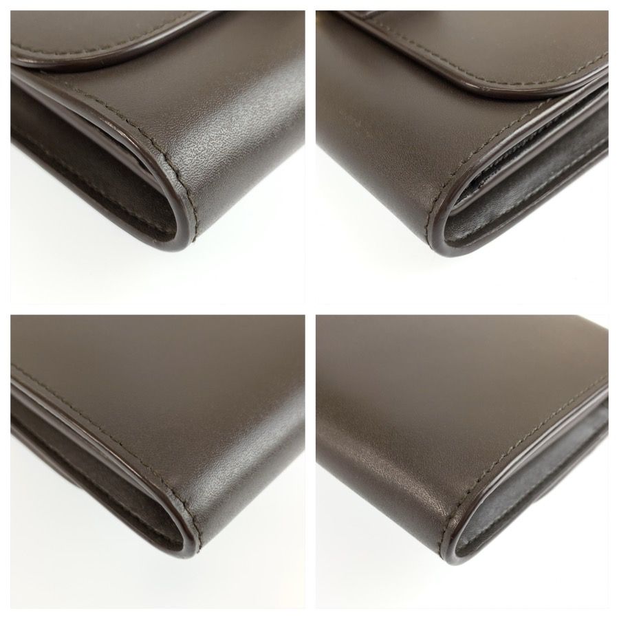 Salvatore Ferragamo Vara Ribbon Leather Chain Wallet