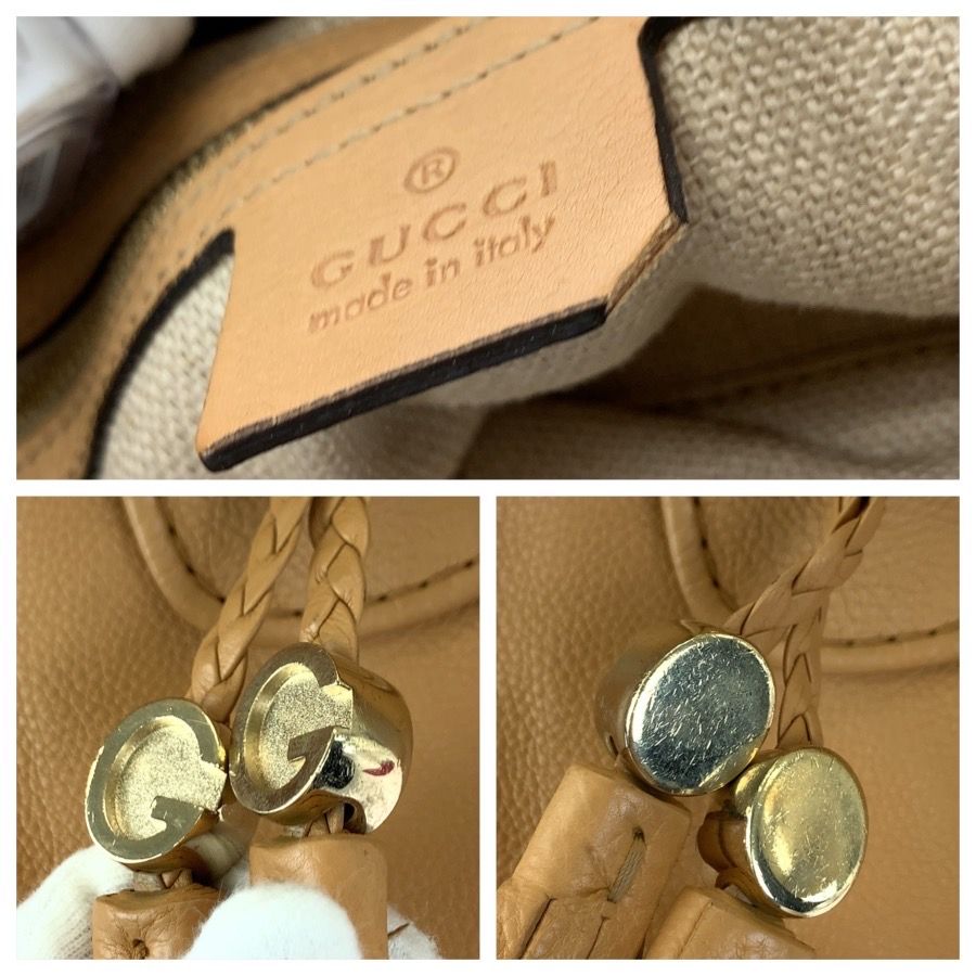 Gucci Marrakech Hobo Tassel Leather Shoulder Bag