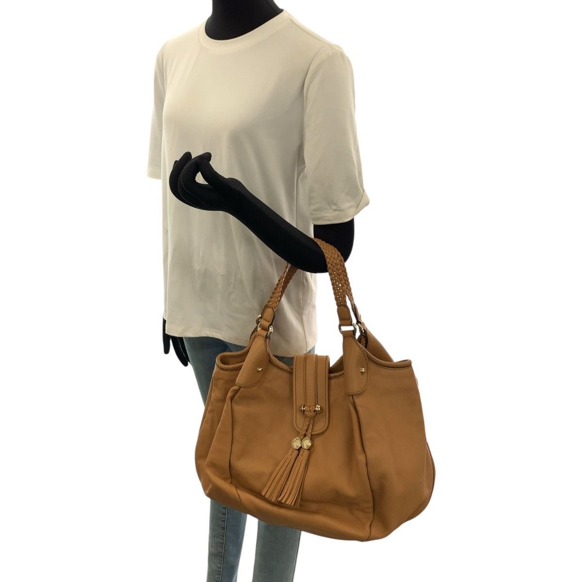 Gucci Marrakech Hobo Tassel Leather Shoulder Bag