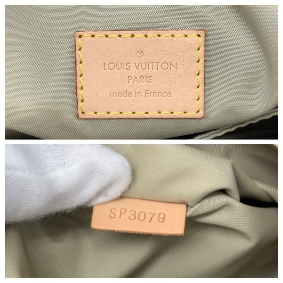 Louis Vuitton Citadin Damier Geant Nylon Leather Shoulder Bag