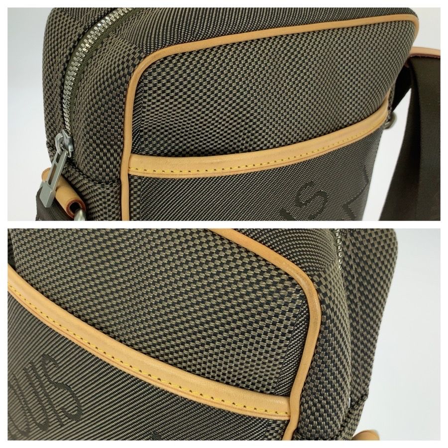 Louis Vuitton Citadin Damier Geant Nylon Leather Shoulder Bag