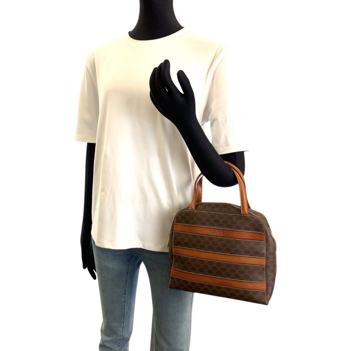 Celine Macadam PVC Leather Handbag