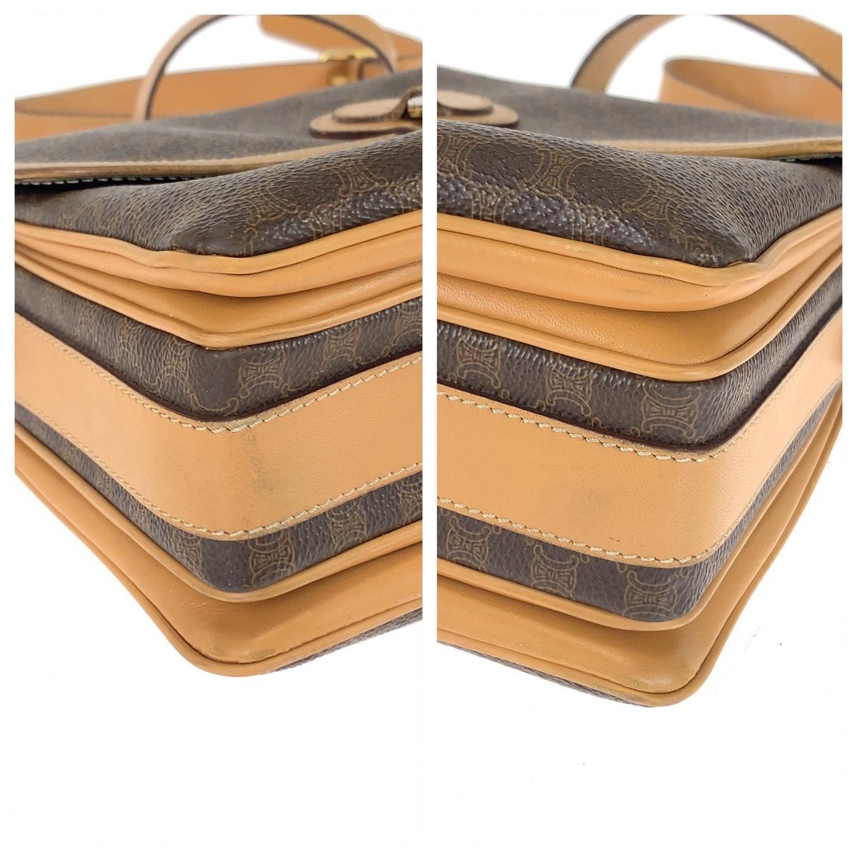 Celine Macadam PVC Leather Shoulder Bag