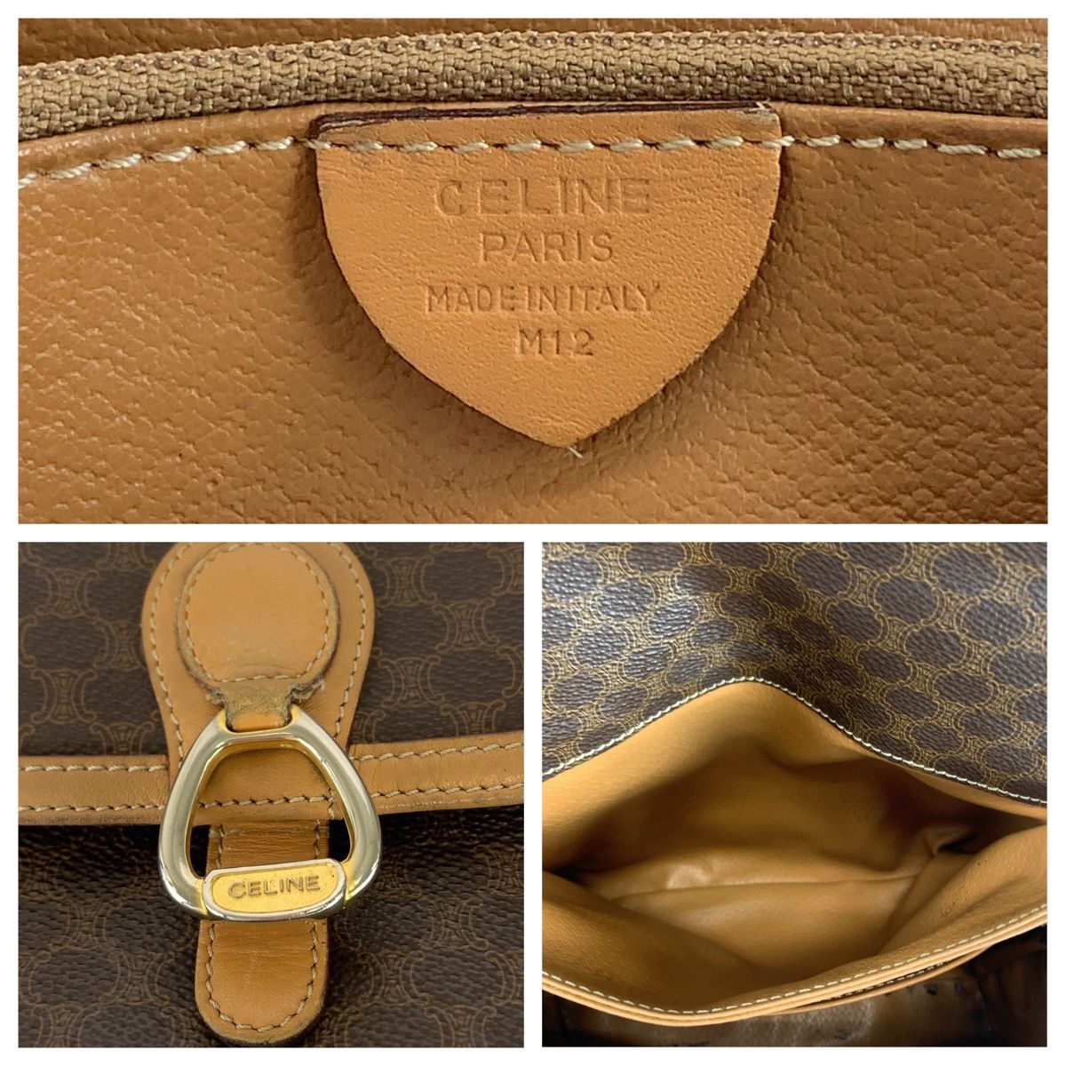 Celine Macadam PVC Leather Shoulder Bag