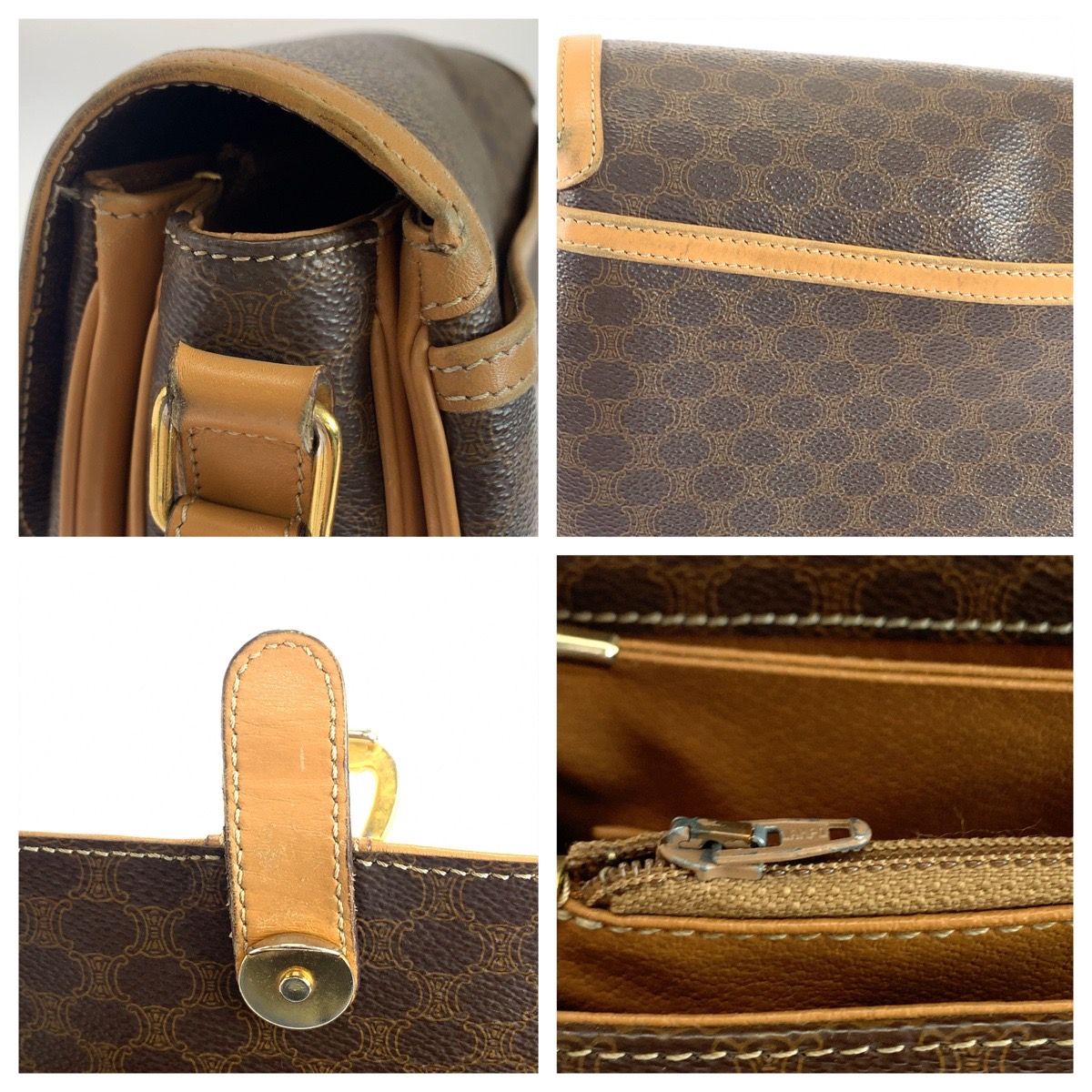 Celine Macadam PVC Leather Shoulder Bag