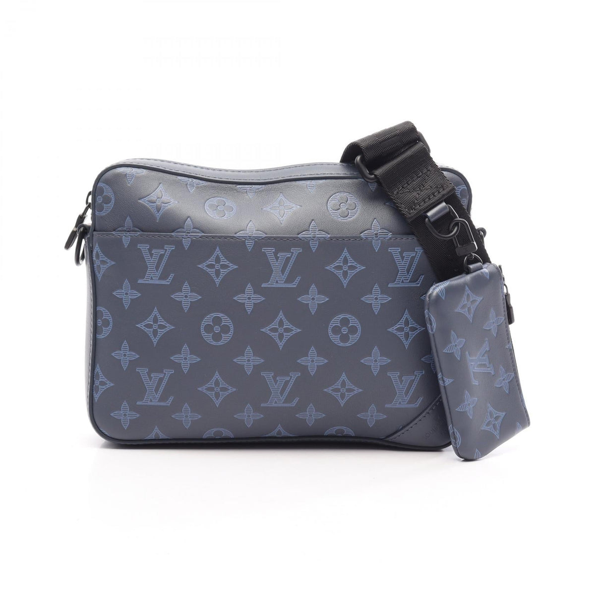 Preloved LOUIS VUITTON Duo messenger Navy Shoulder Bag M45730 2107601170373
