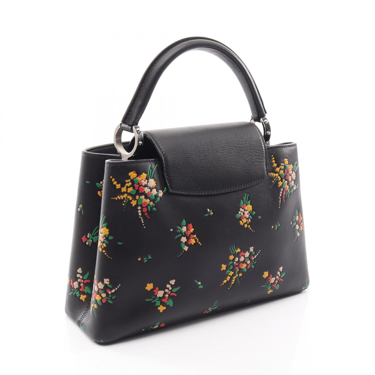 Preloved LOUIS VUITTON CapucinePM Blossom 2WAY Black/Multicolor Handbag 2101220019754