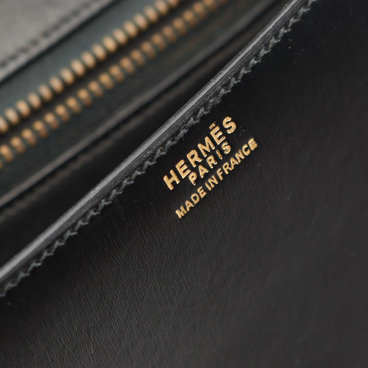 Preloved HERMES Constance 23 Shoulder Bag Black Box calf leather Calfskin (cowhide) 2101219974262