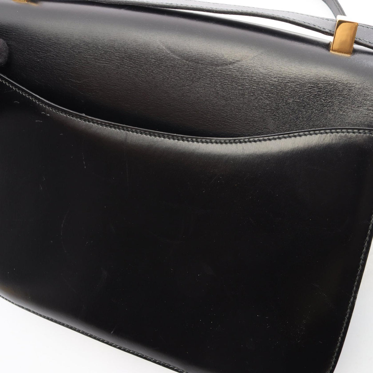 Preloved HERMES Constance 23 Shoulder Bag Black Box calf leather Calfskin (cowhide) 2101219974262