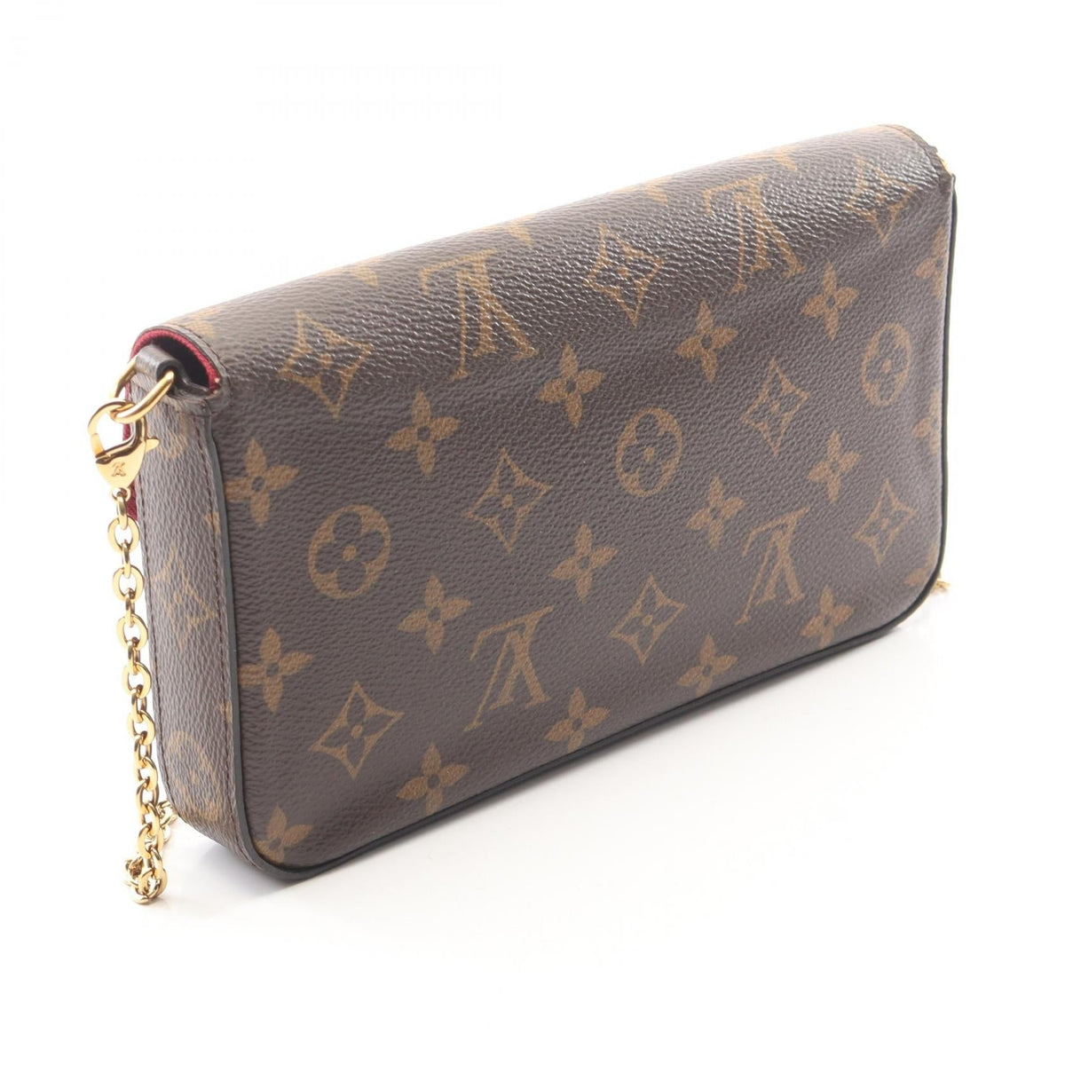 Preloved LOUIS VUITTON Felicie Monogram Fuschia Pochette Brown Shoulder Bag M61276 2101219959054