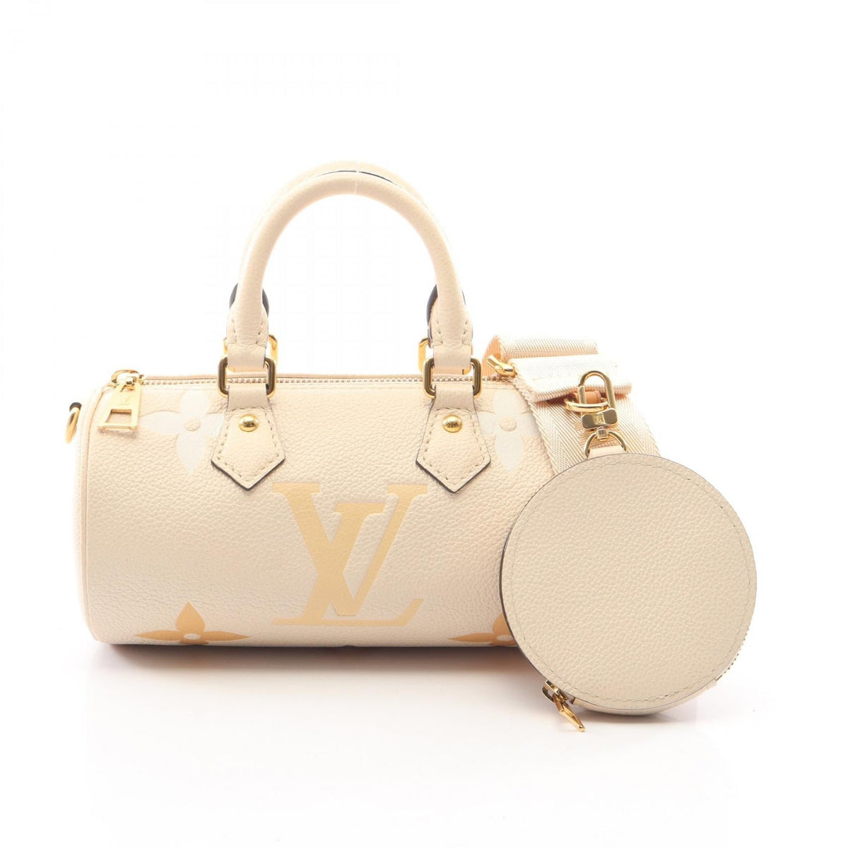 Preloved LOUIS VUITTON Papillon BB 2WAY Claims Saffron Beige/Beige Handbag M45708 2101219933023