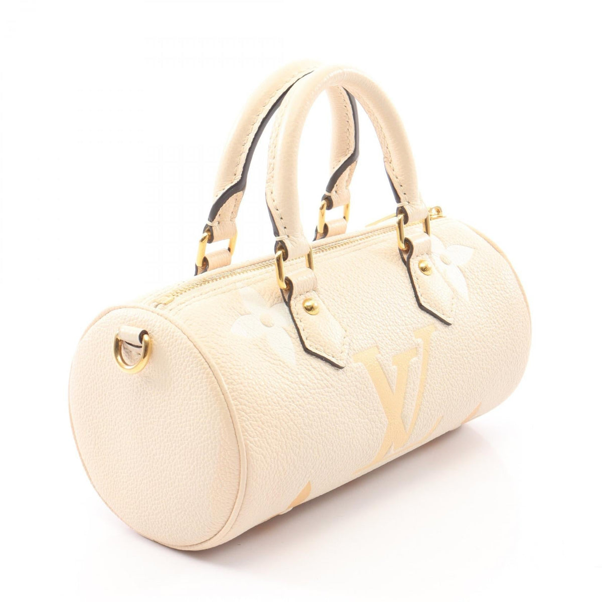 Preloved LOUIS VUITTON Papillon BB 2WAY Claims Saffron Beige/Beige Handbag M45708 2101219933023