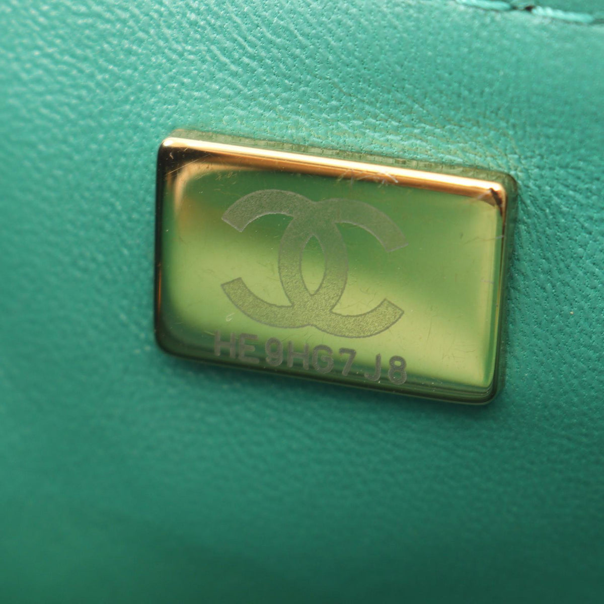 Preloved CHANEL Green 2.55 Mini Matelasse leather 2101219839912