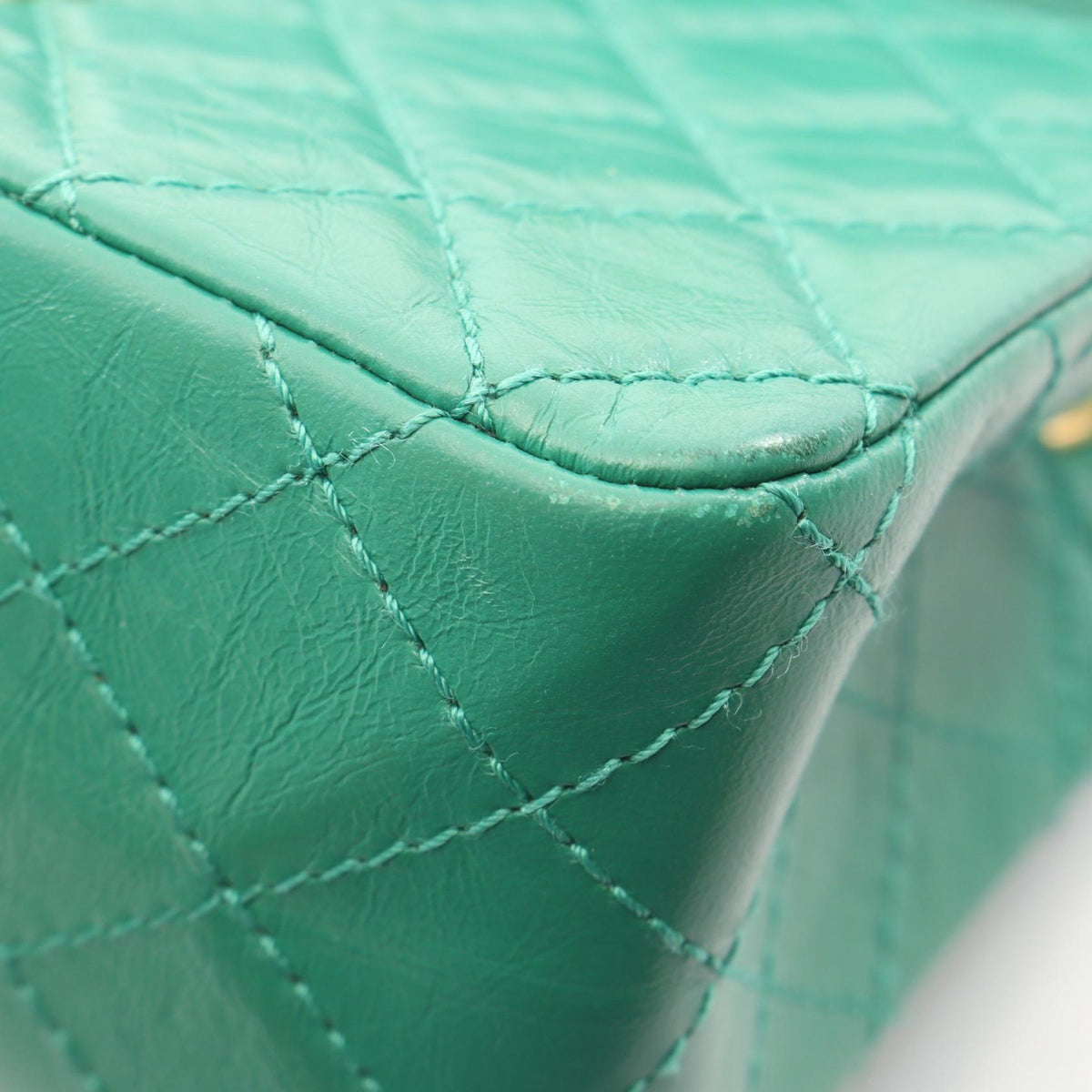 Preloved CHANEL Green 2.55 Mini Matelasse leather 2101219839912