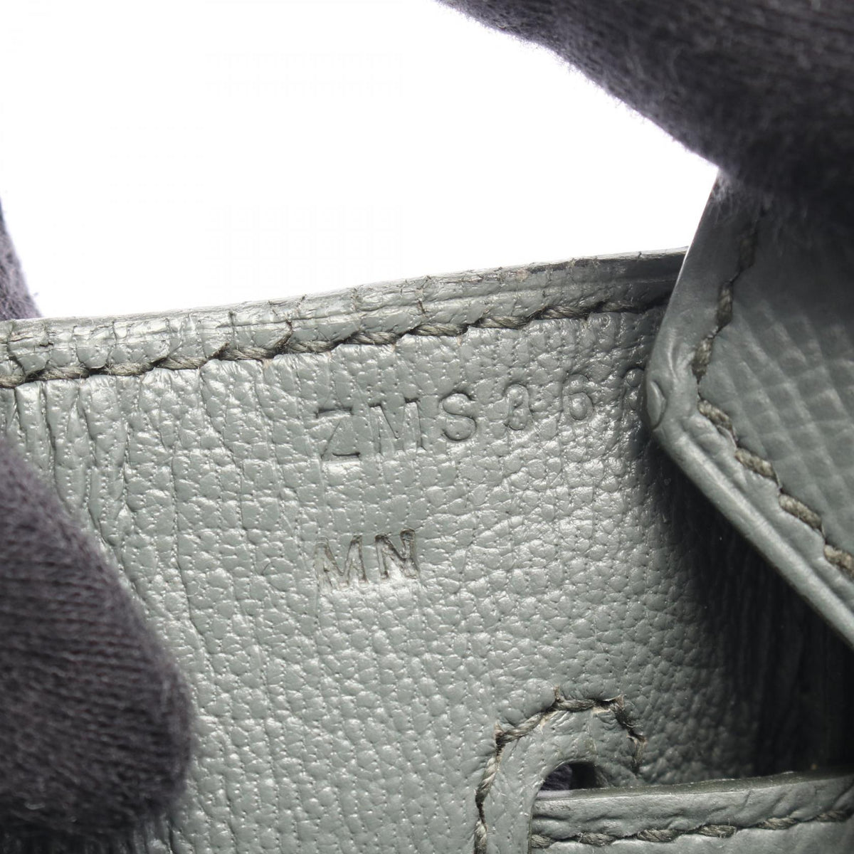 Preloved HERMES Birkin 30 HandbagVert amande Vert amande Gray Epsom leather×Epsom 2101219652146