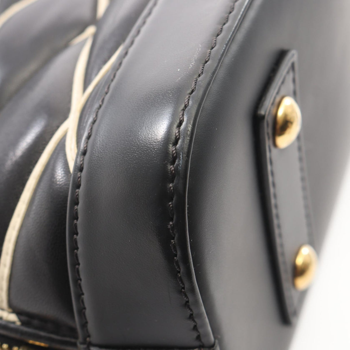 Preloved LOUIS VUITTON Alma BB Maltage Black 2WAY Black Handbag 2101219941691