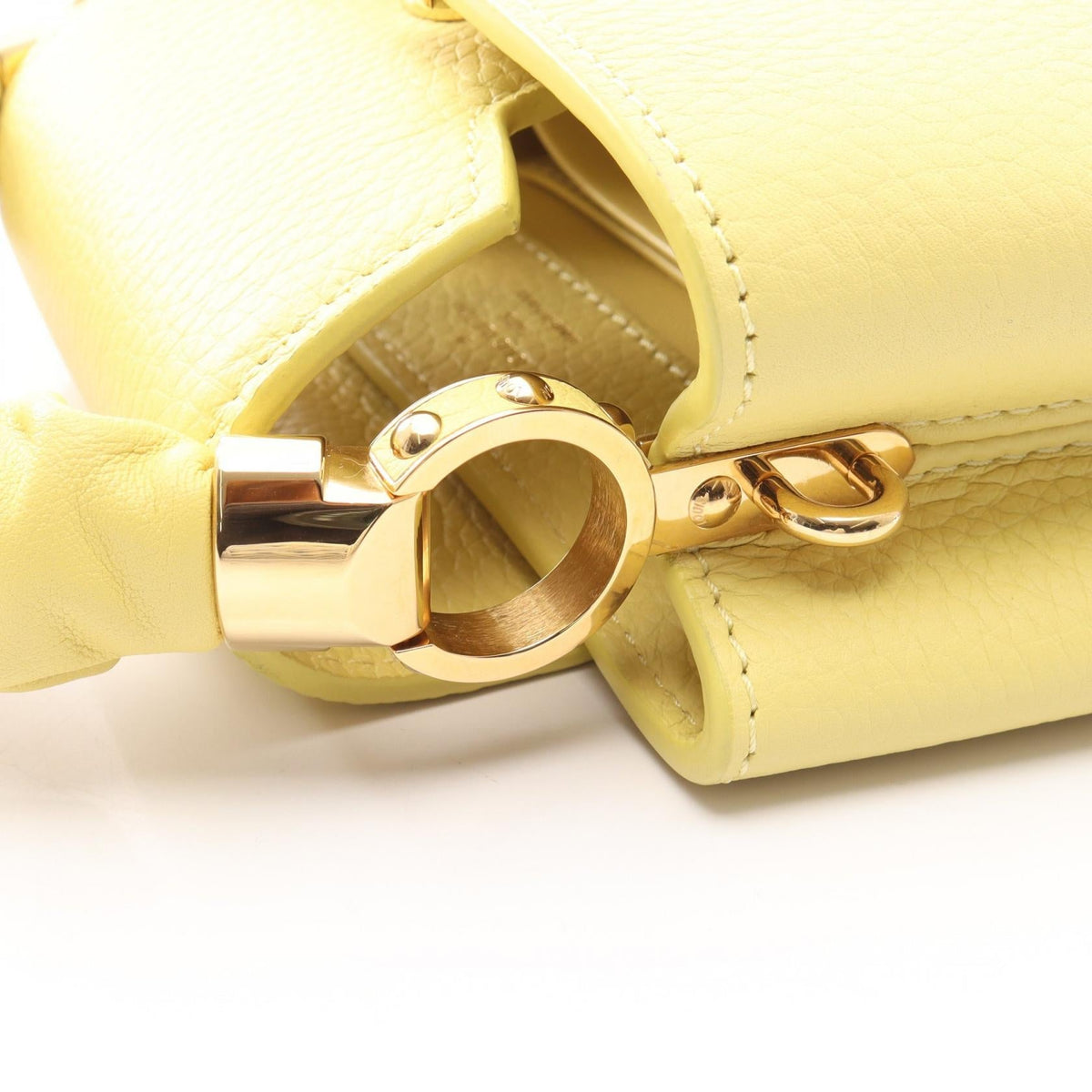 Preloved LOUIS VUITTON Capucine MINI Scrunchie 2WAY Yellow Handbag M21798 2101219883595
