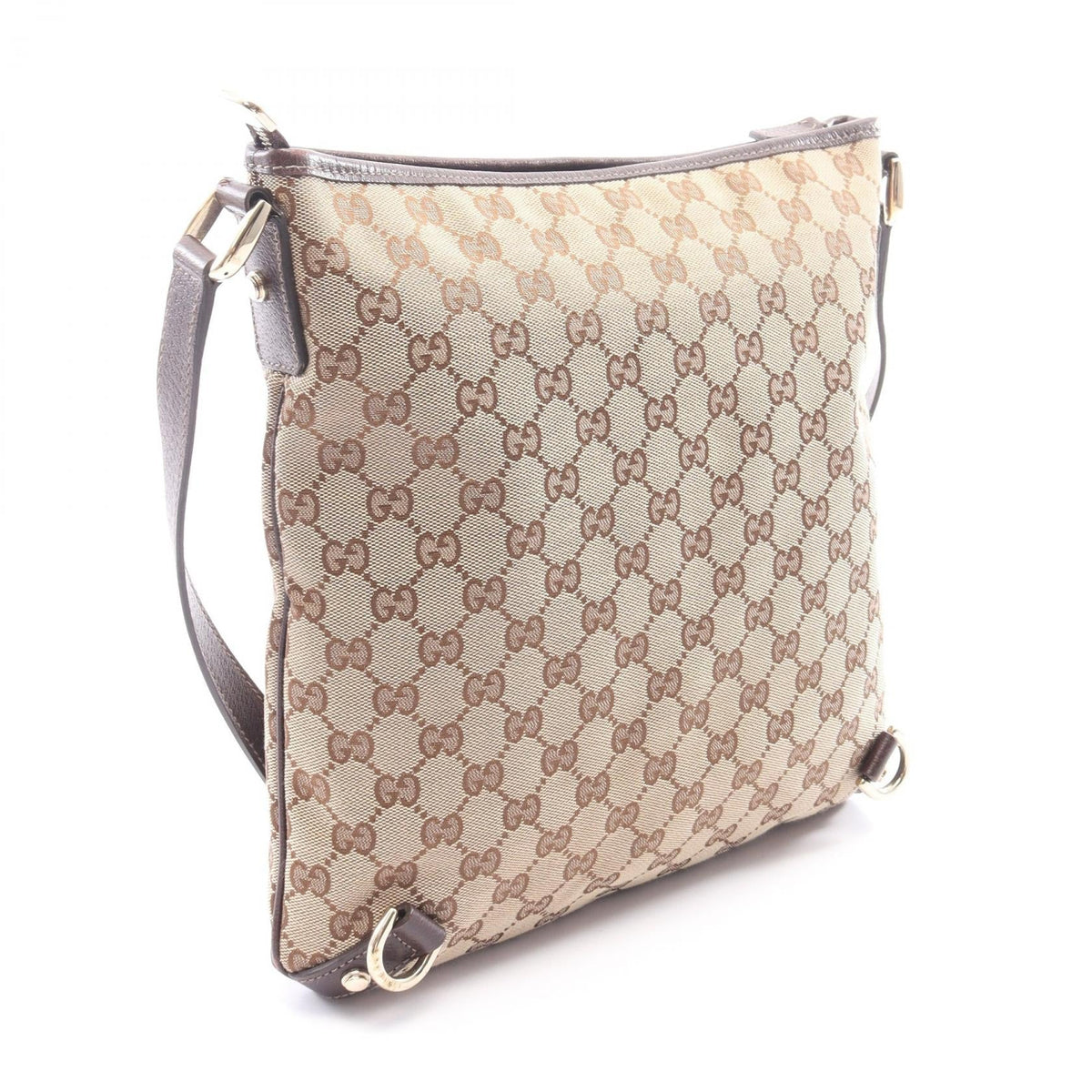 Preloved GUCCI Abbey GG canvas Shoulder Bag Beige/Brown canvas×leather 131326 2101220094683
