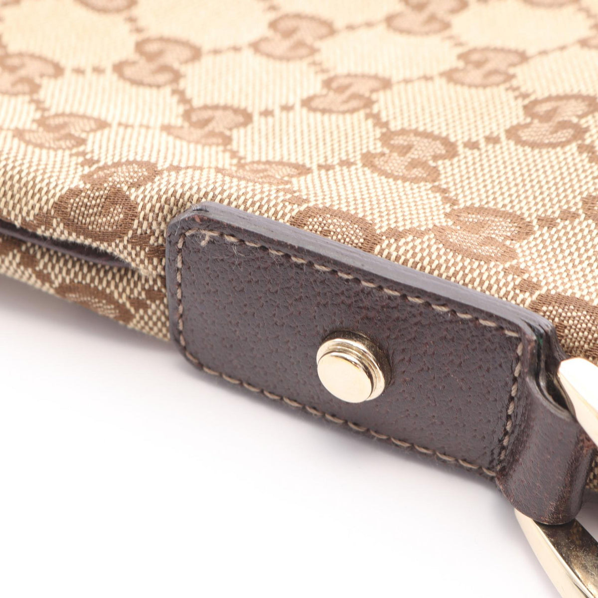 Preloved GUCCI Abbey GG canvas Shoulder Bag Beige/Brown canvas×leather 131326 2101220094683