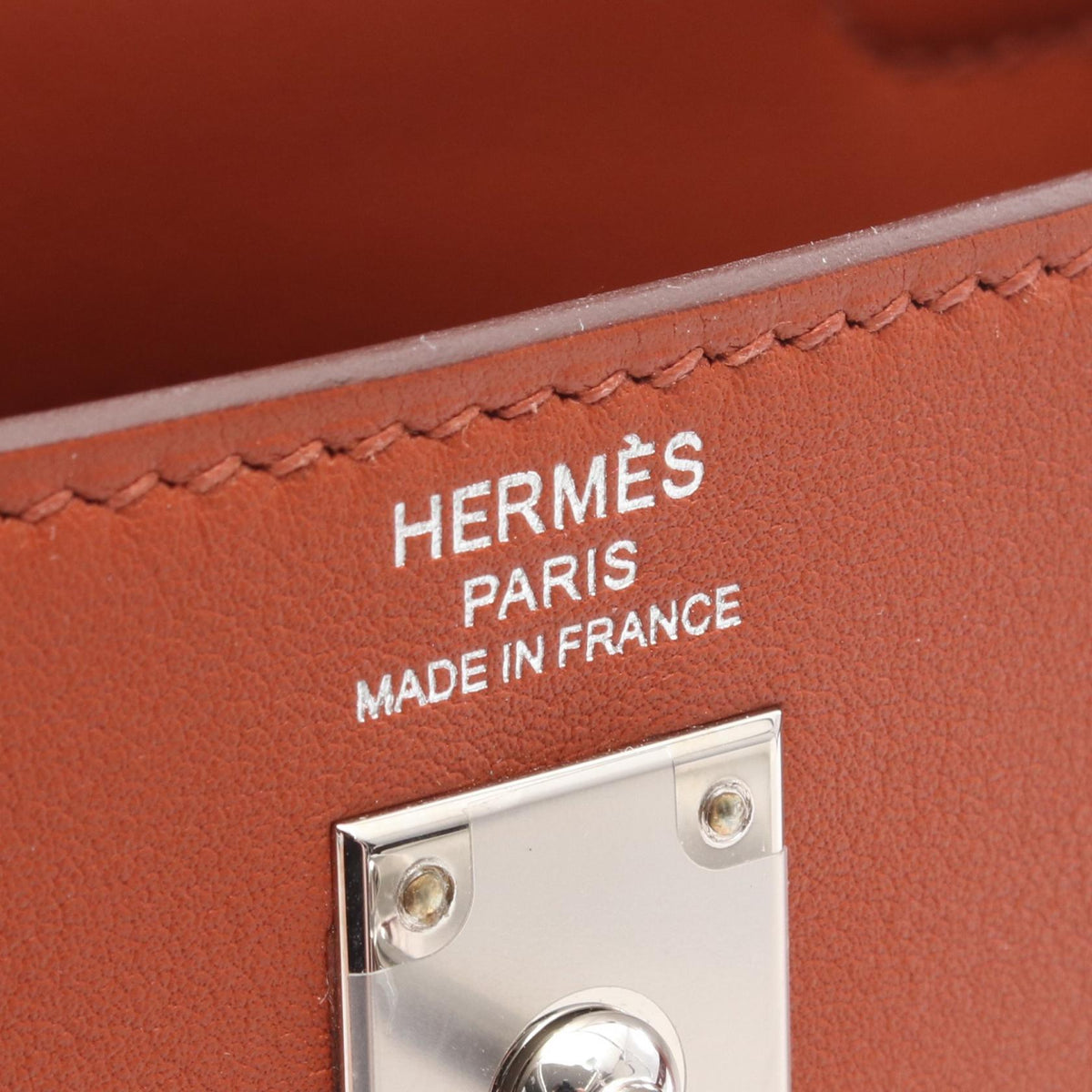 Preloved HERMES Kelly 25 Colourmatic, internal stitching, 2-way HandbagCuivre Cuivre Brown/Multicolor Vaux Swift leather leat