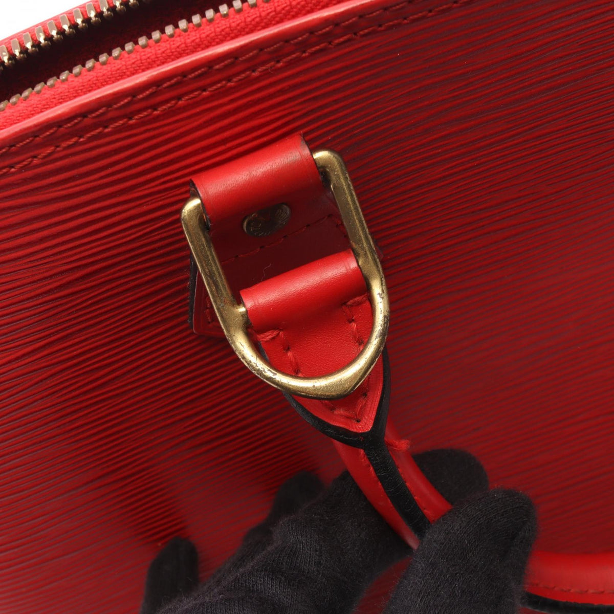 Preloved LOUIS VUITTON Alma Epi Castilian Red Red Red Handbag M52147 2101219911342