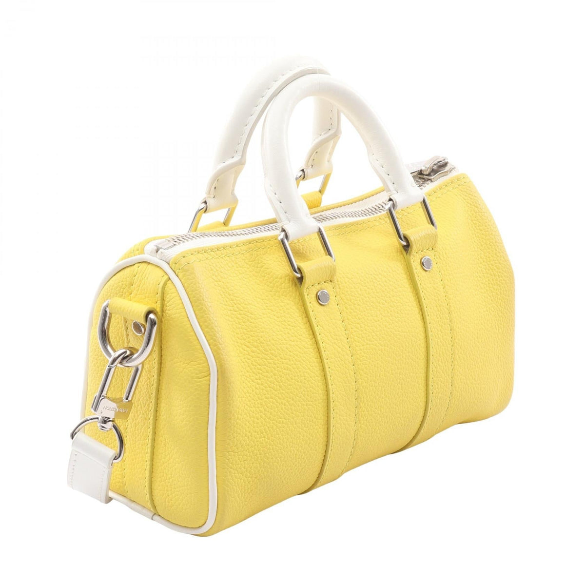 Preloved LOUIS VUITTON KeepallXS Everyday LV Yellow/White Handbag M80842 2101219447414