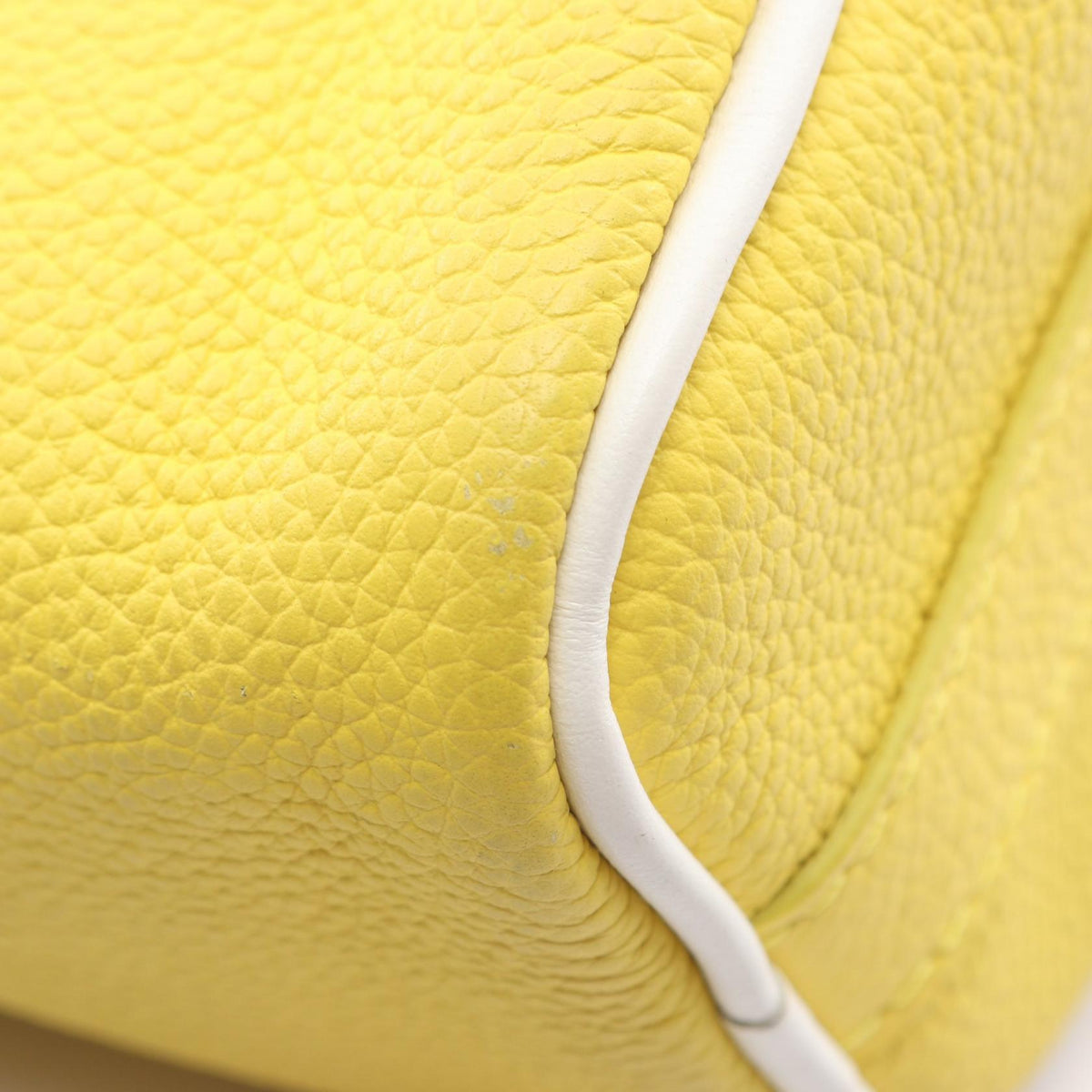 Preloved LOUIS VUITTON KeepallXS Everyday LV Yellow/White Handbag M80842 2101219447414