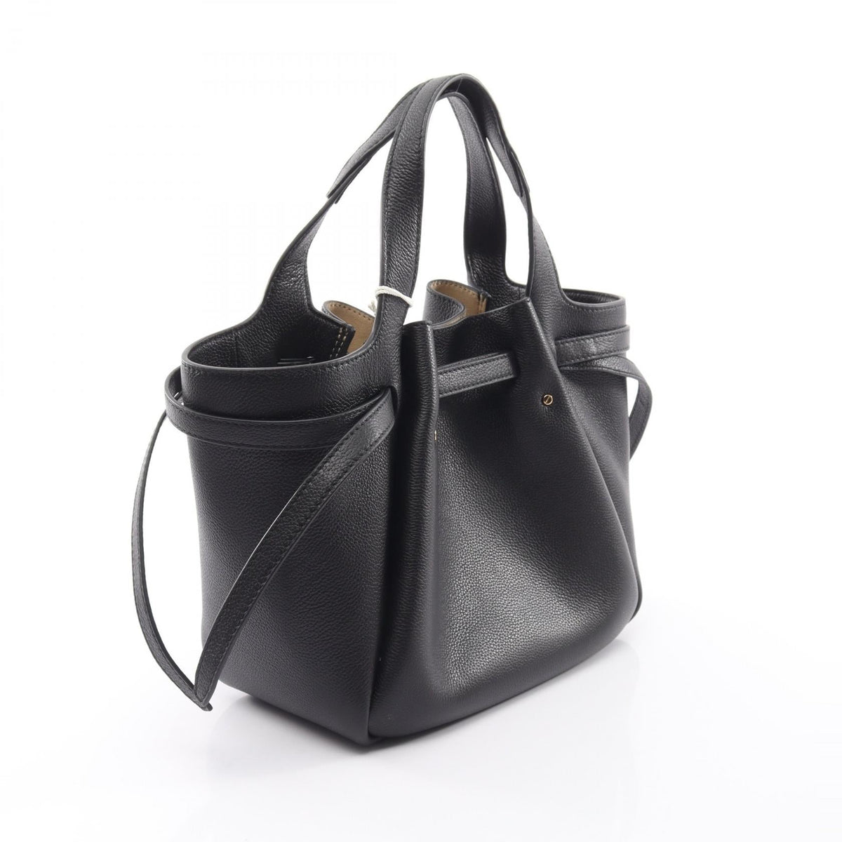 Preloved Tory Burch Romy Small 2WAY Tote Bag Black leather 164866001 2101220181437