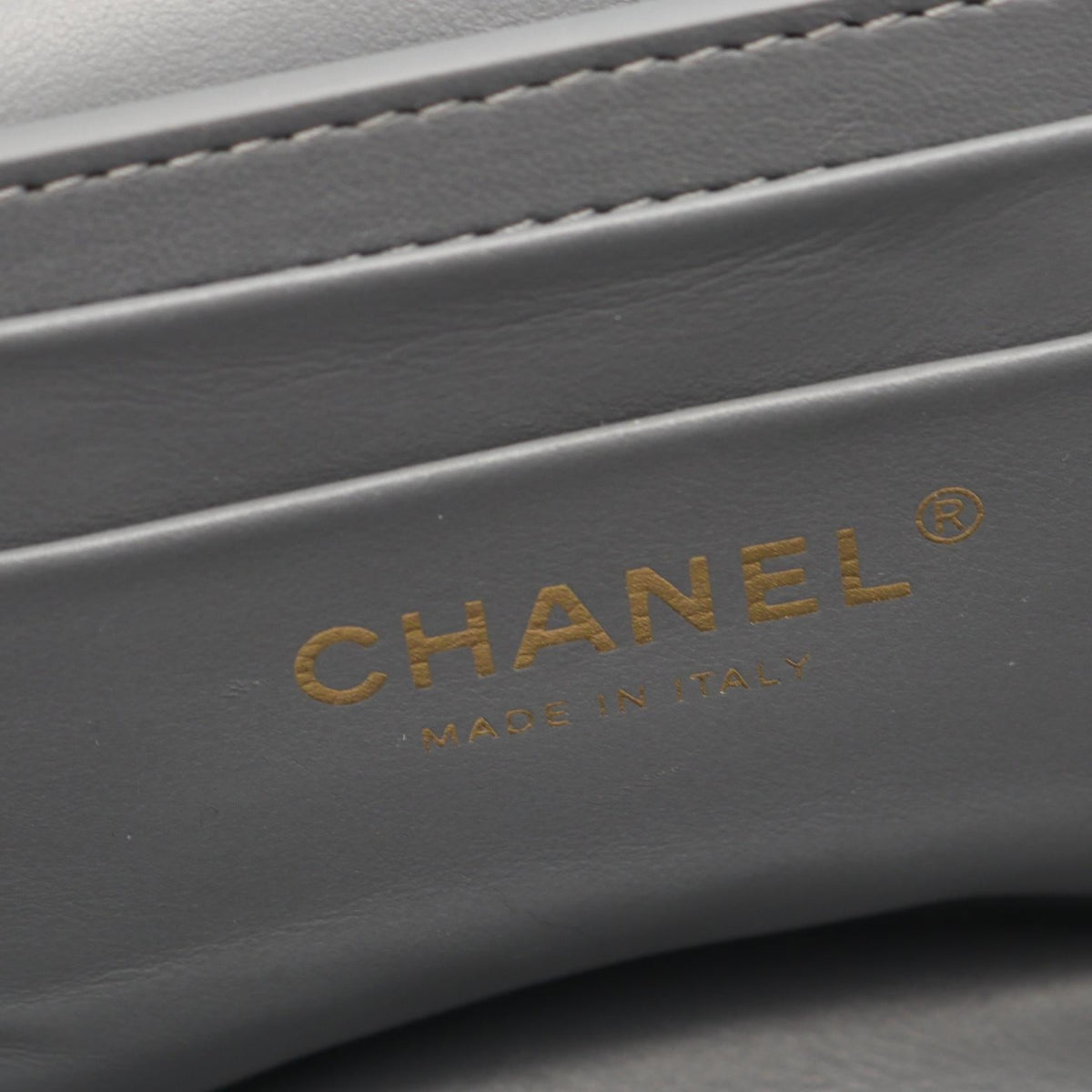 Preloved CHANEL Gray Matelasse Vanity 2WAY Mouton×leather AS3357 2120100039453