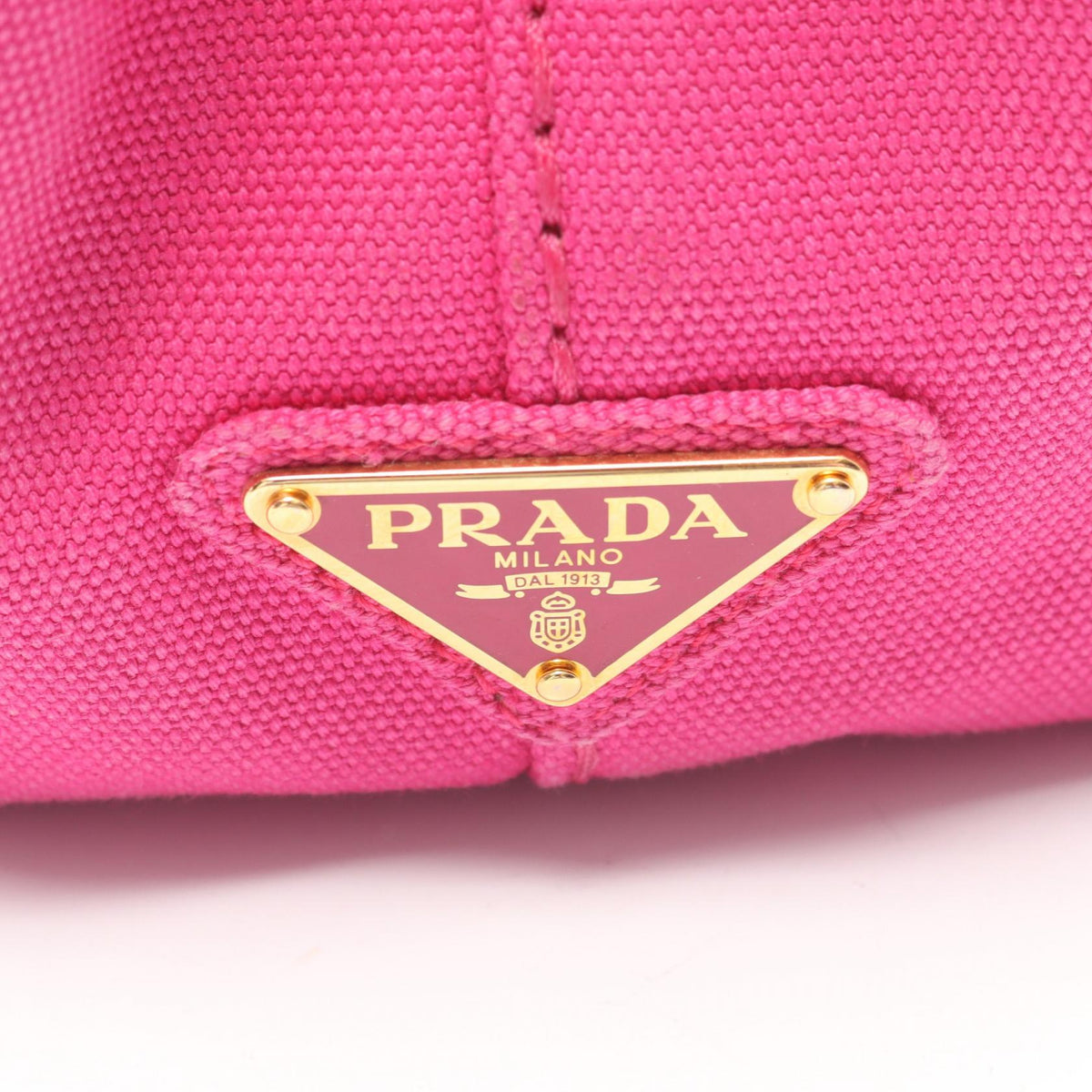 Preloved PRADA CANAPA Canapa Tote Bag Pink canvas 2101219678412