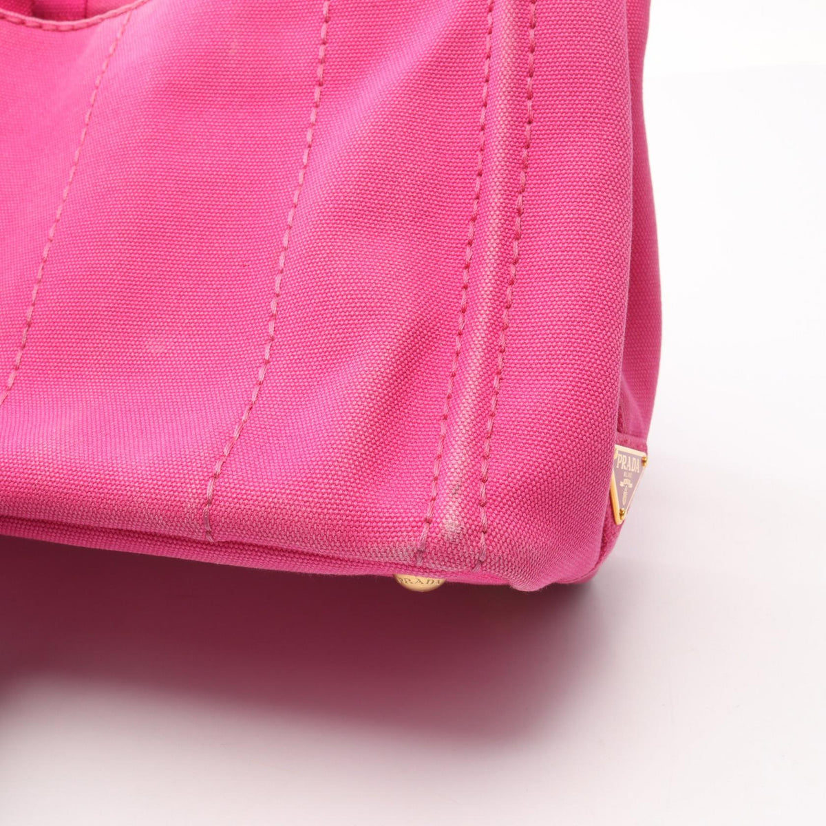 Preloved PRADA CANAPA Canapa Tote Bag Pink canvas 2101219678412
