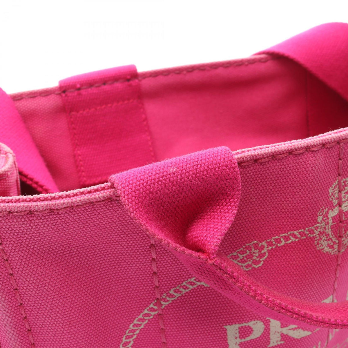 Preloved PRADA CANAPA Canapa Tote Bag Pink canvas 2101219678412