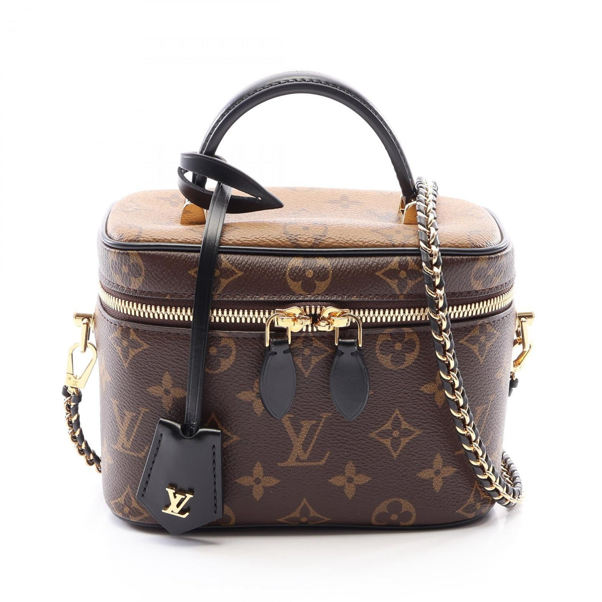 Preloved LOUIS VUITTON Vanity NV PM Brown/Black Handbag M45165 2104102547406